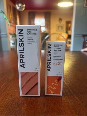Aprilskin Carotene Pore Clay Mask and Carotene IPMP Clearing Solution